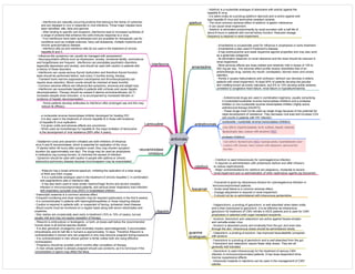 antivirals
adefovir
- Adefovir is a nucleotide analogue of adenosine with activity against the
hepatitis B virus.
- It is taken orally as a prodrug (adefovir dipivoxil) and is active against wild
type hepatitis B virus and lamivudine-resistant variants.
- The most common adverse effect of adefovir is gastric intolerance.
- It can cause renal impairment.
- Adefovir is eliminated predominantly by renal excretion with a half-life of
about 8 hours in patients with normal kidney function. Reduced dosage
frequency is required in renal impairment.
amantadine
- Amantadine is occasionally used for influenza A prophylaxis or early treatment.
- Amantadine is also used in Parkinson's disease.
- It has antimuscarinic and weak dopamine agonist properties and may also work
as a glutamate antagonist.
- Its elimination depends on renal clearance and the dose should be reduced in
renal impairment.
- Most adverse effects are dose-related and relatively mild in doses of 100 to
200 mg per day. The adverse effect profile closely resembles that of an
anticholinergic drug, namely dry mouth, constipation, blurred vision and urinary
retention.
- Rarely it causes hallucinations and confusion; delirium can develop in elderly
patients with renal impairment. At least 50% of patients develop the peculiar
skin mottling known as livedo reticularis, and 5% to 10% develop ankle oedema
unrelated to congestive heart failure, renal failure or hypoalbuminaemia.
antiretrovirals
- Antiretroviral drugs are used in combination regimens, usually comprising
2 nucleoside/nucleotide reverse transcriptase inhibitors and a protease
inhibitor or non-nucleoside reverse transcriptase inhibitor (highly active
antiretroviral therapy [HAART]).
- These drugs must not be used as single drugs because of the potential for
rapid development of resistance. They decrease viral load and increase CD4
cell counts in patients with HIV infection.
nucleoside / nucleotide reverse transcriptase inhibitors
protease inhibitors
cidofovir
- Cidofovir is used intravenously for cytomegalovirus infection.
- It requires co-administration with probenecid (before and after infusion)
to reduce nephrotoxicity.
- Major contraindications for cidofovir are pregnancy, moderate to severe
renal impairment and co-administration of other nephrotoxic agents (eg foscarnet).
foscarnet
- Foscarnet is given by intravenous infusion for cytomegalovirus infection in
immunocompromised patients.
- Acute renal failure is a common adverse effect.
- Dosage adjustment is required in renal impairment.
- It should not be co-administered with intravenous pentamidine.
guanine
analogues
- Valganciclovir, a prodrug of ganciclovir, is well absorbed when taken orally
and is then hydrolysed to ganciclovir. It is as effective as intravenous
ganciclovir for treatment of CMV retinitis in AIDS patients and is used for CMV
prophylaxis in selected solid organ transplant recipients.
- Aciclovir, famciclovir and valaciclovir are active against herpes simplex
and varicella-zoster virus.
- Aciclovir is absorbed poorly and erratically from the gut, and even less
through the skin. Intravenous doses should be administered slowly.
- Famciclovir is a prodrug of penciclovir and is well absorbed from the gut.
- Famciclovir and valaciclovir require fewer daily doses. They are all
generally well tolerated.
- Valaciclovir, a prodrug of aciclovir, has improved bioavailability compared
with aciclovir.
- Ganciclovir is used intravenously for the treatment of serious CMV
infection in immunocompromised patients. It has dose-dependent bone
marrow suppressive effects.
- Intraocular implants or injections can be used in the management of CMV
retinitis.
interferons
- Interferons are naturally occurring proteins that belong to the family of cytokines
and are released in vivo in response to viral infections. Three major classes have
been identified: alfa, beta and gamma.
- After binding to specific cell receptors, interferons lead to increased synthesis of
a range of proteins that enhance the cell's immune response to a virus.
- Five interferons have been synthesised and are available for therapeutic use for
conditions such as multiple sclerosis, hairy-cell leukaemia, multiple myeloma and
chronic granulomatous disease.
- Interferon alfa-2a and interferon alfa-2b are used in the treatment of chronic
hepatitis B and C.
- Some patients develop antibodies to interferon after prolonged use and this may
reduce its efficacy.
- Influenza-like symptoms can usually be managed with paracetamol.
- Neuropsychiatric effects such as depression, anxiety, emotional lability, somnolence
and forgetfulness are frequent. Interferons can precipitate psychiatric disorders,
especially depression and anxiety, and should be used with caution in patients with
a history of these disorders.
- Interferons can cause serious thyroid dysfunction and therefore thyroid function
tests should be performed before, and every 3 months during, therapy.
- Transient bone marrow suppression (neutropenia and thrombocytopenia) can
require dose reduction. Blood counts should be checked at least monthly.
- Common adverse effects are influenza-like symptoms, anorexia and weight loss.
- Interferons can exacerbate hepatitis in patients with cirrhosis and cause hepatic
decompensation. Therapy should be ceased if alanine aminotransferase (ALT)
increases despite dose reduction, or is accompanied by increased bilirubin or
evidence of hepatic decompensation.
Lamivudine
- a nucleoside reverse transcriptase inhibitor developed for treating HIV.
- It is also used in the treatment of chronic hepatitis B in those with evidence
of hepatitis B virus replication.
- It is given orally and adverse effects are uncommon.
- When used as monotherapy for hepatitis B, the major limitation of lamivudine
is the development of viral resistance (69% after 4 years).
neuraminidase
inhibitors
- Oseltamivir (oral) and zanamivir (inhaled) are both inhibitors of influenza
virus A and B neuraminidase, which is essential for replication of the virus.
- If started within 48 hours after symptom onset, they may shorten symptom
duration (by approximately one day). The drugs may be used as prophylaxis
in institutions (eg nursing homes), to minimise the spread of infection.
- Zanamivir should be used with caution in people with asthma or chronic
obstructive pulmonary disease because bronchospasm may be exacerbated.
ribavirin
- Ribavirin has a broad antiviral spectrum, inhibiting the replication of a wide range
of RNA and DNA viruses.
- It is a nucleoside analogue used in the treatment of chronic hepatitis C in combination
with peginterferon alfa or interferon alfa.
- It has also been used to treat certain haemorrhagic fevers and severe measles
infection in immunocompromised patients, and serious lower respiratory tract infection
with respiratory syncytial virus (RSV) in hospitalised children.
- Haemolytic anaemia is a common adverse effect.
- Frequent monitoring and dose reduction may be required (particularly in the first 6 weeks).
- It is contraindicated in patients with haemoglobinopathies or those requiring dialysis.
- Caution is required in patients with, or suspected of having, ischaemic heart disease.
- Blood counts must be monitored on a regular basis along with serum electrolytes and
creatinine.
- Skin rashes are occasionally seen early in treatment (10% to 15% of cases), but are
usually mild and may not require cessation of therapy.
- Ribavirin is embryotoxic or teratogenic, or both, at doses well below the recommended
human dose in all animal species studied.
- It is also genotoxic (mutagenic) and reversibly impairs spermatogenesis. It accumulates
intracellularly and its half-life in humans is approximately 12 days. Therefore Ribavirin is
contraindicated in women who are pregnant or who may become pregnant during exposure.
- It is contraindicated in men whose partner is fertile unless both are using effective
contraception.
- Pregnancy should be avoided until 6 months after completion of therapy.
- A man whose partner is already pregnant should use condoms, as it is not known if the
concentration in sperm may affect the fetus.
 