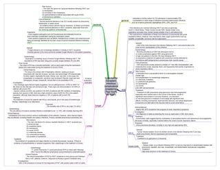 bone marrow
transplant:
infectious
complications
[created by
Paul Young
02/10/07]
general
- estimated to be the reason for ICU admission in approximately 25%
- susceptible to a wide range of infections including opportunistic infections
such as invasive pulmonary aspergillosis (IPA), CMV, and PCP
viral
CMV:
- The most serious complication of these viral infections is pneumonitis with acute
respiratory failure; however, they may lead to other organ dysfunctions such as
hepatitis, encephalitis, and bone marrow suppression.
fungal
General
- Fungal infections are increasingly identified in critically ill HSCT recipients.
Candida species is the most commonly isolated fungal infection in this patient population.
Invasive
pulmonary
aspergillus
Epidemiology:
- Aspergillus is a leading cause of severe fungal infection following HSCT. The
prevalence of IPA has been rising and currently ranges between 2% and 26%.
Candida
Risk factors:
- The main risk factors for serious candidal infections in HSCT recipients are :
(i) advanced age,
(ii) unmatched donor,
(iii) neutropenia,
(iv) acute GVHD,
(v) underlying disease,
(vi) corticosteroid therapy,
(vii) duration of candidemia
Treatment
- The treatment of candidemia and deep infection is primarily fluconazole; however, if there is
evidence of endophthalmitis or resistant organisms, then caspofungin is the treatment of choice
PCP
Epidemiology:
- P. carinii Pneumonia. P. carinii pneumonia (PCP) is rarely seen following
HSCT due to the effective prophylaxis using trimethoprim-sulfamethoxazole
Clinical Features:
- The clinical presentation of PCP in HSCT recipients is more severe and fulminant
than in HIV patients; however, response to therapy is good if instituted early.
Investigations:
- BAL is the procedure of choice for the diagnosis of PCP, with positive yield in 90% of cases
Time Course
- The onset of IPA has a bimodal distribution, with an early peak during the neutropenic
phase and a late phase during the treatment of chronic GVHD
Investigation:
- Two radiologic signs that are highly suggestive, but not pathognomonic, of IPA on HRCT of
the chest are the Halo sign and aircrescent sign. These signs are demonstrated in 33–60% of
patients with proven IPA
- Sputum cultures and BAL are positive in 45–62% of patients with IPA. Isolation of Aspergillus
species from sputum or BAL fluid has a high predictive value of 82% for IPA in this patient
population, although these tests are negative in 70% of patients with proven IPA
Treatment:
- the treatment of choice for patients with IPA is voriconazole, and in the case of breakthrough
therapy, caspofungin is an alternative
Prognosis:
- The mortality rate of IPA is very high (74–92%)
Clinical features
- The lung is the primary site of Aspergillus infection, leading to severe
pneumonia with vascular invasion, necrosis, and hemorrhage. IPA disseminates
to other organs, especially the brain, kidney, liver, and skin. In the lungs, the
presentation is nonspecific, and fever may be absent. Pleuritic chest pain and
hemoptysis, though nonspecific, should alert to the possibility of IPA
Epidemiology
The prevalence of invasive candidal infection is estimated to be 1.3–10%, with mortality reaching 50%
Clinical features
- Candidemia is the most common serious manifestation of this infection; however, other internal organs
may be affected, including hepatic and splenic infections. Primary candidal pneumonia is extremely rare.
- Viral infections are common following HSCT and may occasionally
result in critical illness. These viruses include CMV, herpes zoster virus,
respiratory syncytial virus, human herpes simplex virus 6, and adenovirus.
Treatment:
- Treatment of CMV pneumonia using ganciclovir and immunoglobulins,
especially when started early in the course of the illness, results in
significant improvement in survival. However, it is important
to note that ganciclovir treatment is associated with significant side
effects, including neutropenia, nephrotoxicity, seizures, and retinal detachment.
Foscarnet is an alternative that may also lead to acute renal failure.
Clinical features:
- CMV pneumonia usually presents a median of 7 wks after transplantation, with
nonproductive cough, dyspnea, fever, and hypoxemia that quickly progresses to
acute respiratory failure
Epidemiology:
- Recently prevalence of CMV has decreased due to:
(i) routine prophylaxis against CMV using ganciclovir
in high-risk patients in the first 100 days following HSCT.
(ii) preemptive treatment of patients with subclinical viremia detected by
surveillance pp65 antigenemia or polymerase chain reaction assay
Risk Factors:
(i) transplant from a seropositive donor to a seronegative recipient
(ii)older age,
(iii) transplantation for hematologic malignancy,
(iv) total body irradiation,
(v) antithymocyte globulins,
(vi) neutropenia,
(vii) GVHD
(viii) CMV seroconversion
General:
- CMV is the most important viral infection following HSCT, and pneumonitis is the
most severe manifestation of this infection.
RSV
Treatment:
- Uncontrolled trials suggest that the combination of aerosolized ribavirin and intravenous immunoglobulins
decrease mortality, especially if started before the onset of acute respiratory failure
Prognosis:
- Once pneumonia develops, mortality is very high and approaches 80%.
Clinical features
- begins with URTI symptoms that progress to lower respiratory symptoms.
Investigation:
- The diagnosis is made by detecting the virus by nasal wash or BAL fluid culture.
HSV-6
General:
- Human herpes simplex virus 6 is another severe viral infection following HSCT and may
cause pneumonitis, marrow suppression,and encephalitis.
Treatment:
- Treatment is by ganciclovir or foscarnet
Herpes Zoster
General:
- Herpes zoster virus infection following HSCT is rare but may lead to a disseminated disease with
pneumonia, hepatitis, skin rash, encephalitis, and disseminated intravascular coagulation.
Treatment:
High-dose acyclovir is the treatment of choice.
bacterial
Risk factors:
- The main risk factors for bacterial infections following HSCT are:
(i) neutropenia,
(ii) mucositis or skin breakdown,
(iii) gastrointestinal problems associated with acute GVHD,
(iv)intravenous catheters
Clinical features:
- Severe bacterial infections in the ICU usually present as pneumonia,
bacteremia, or septic shock.
- Surveillance blood cultures may be necessary to detect occult blood
stream bacterial infections in HSCT recipients, especially those who
are receiving systemic corticosteroids
Organisms:
- Gram-negative pathogens such as Pseudomonas and Klebsiella should be
given important consideration during the neutropenic phase.
- Gram positive organisms such as MRSA, Streptococcus viridans, and enterococci are
being increasingly identified as the main cause of severe bacterial infections following
HSCT
 