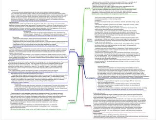 cerebral
neoplasm
[created
by Paul
Young
24/11/07]
general
- Malignant primary tumors of the central nervous system (CNS) have a mortality rate of
6 per 100,000. An approximately equal number of benign tumors of the CNS are
diagnosed, with a much lower mortality rate.
- Glial tumors account for 50 to 60% of primary brain tumors, meningiomas for 25%,
schwannomas for 10%, and all other CNS tumors for the remainder.
- Brain and vertebral metastases from systemic cancer are more prevalent than primary
CNS tumors. About 15% of patients who die of cancer have symptomatic brain
metastases; an additional 5% suffer spinal cord involvement. Brain and spinal metastases
therefore pose a major problem in the management of systemic cancer.
clinical
features
- Brain tumors usually present with one of three syndromes:
(1) subacute progression of a focal neurologic deficit;
(2) seizure; or
(3) nonfocal neurologic disorder such as headache, dementia, personality change, or gait
disorder.
- The presence of systemic symptoms such as malaise, weight loss, anorexia, or fever
suggests a metastatic rather than a primary brain tumor.
- Progressive focal neurologic deficits result from compression of neurons and white
matter tracts by expanding tumor and surrounding edema.
- Less commonly, a brain tumor presents with a sudden stroke-like onset of a focal
neurologic deficit. Although this presentation may be caused by hemorrhage into the
tumor, often no hemorrhage can be demonstrated and the mechanism is obscure. Tumors
frequently associated with hemorrhage include high-grade gliomas and metastatic
melanoma and choriocarcinoma.
- Nonfocal neurologic dysfunction usually reflects increased intracranial pressure (ICP),
hydrocephalus, or diffuse tumor spread. Tumors in some areas of the brain may produce
behavioral disorders; for example, frontal lobe tumors may present with personality
change, dementia, or depression.
- Seizures may result from disruption of cortical circuits. Tumors that invade or compress
the cerebral cortex, even small meningiomas, are more likely to be associated with
seizures than subcortical neoplasms.
- Headache may result from focal irritation or displacement of pain-sensitive structures or
from a generalized increase in ICP. A headache that worsens rather than abates with
recumbency is suggestive of a mass lesion.
- Headaches from increased ICP are usually holocephalic and episodic, occurring more
than once a day. They typically develop rapidly over several minutes, persist for 20 to 40
min, and subside quickly. They may awaken the patient from a sound sleep, generally 60
to 90 min after retiring, or may be precipitated by coughing, sneezing, or straining.
Vomiting may occur with severe headaches.
- As elevated ICP becomes sustained, the headache becomes continuous but varying in
intensity. Elevated ICP may cause papilledema, although it is often not present in infants
or patients >55 years.
investigation
Laboratory Examination
- Primary brain tumors typically do not produce serologic abnormalities such as an
elevated sedimentation rate or tumor-specific antigens associated with systemic cancers.
- Lumbar puncture may precipitate brain herniation in patients with mass lesions and should be
performed only in patients with suspected CNS infection or meningeal metastasis. Findings in
the cerebrospinal fluid (CSF) of patients with primary and metastatic nervous system tumors
may include raised opening pressure, elevated protein level, and a mild lymphocytic pleocytosis.
- The CSF rarely contains malignant cells, with the important exceptions of leptomeningeal metastases,
primary CNS lymphoma, and primitive neuroectodermal tumors, including medulloblastoma.
Neuroimaging
- Computed tomography (CT) and magnetic resonance imaging (MRI) can reveal mass
effect and contrast enhancement.
- Mass effect reflects the volume of neoplastic tissue as well as surrounding edema.
- Brain tumors typically produce a vasogenic pattern of edema, with accumulation of
excess water in white matter.
- Contrast enhancement reflects a breakdown of the blood-brain barrier within the tumor, permitting
leakage of contrast agent. Low-grade gliomas typically do not exhibit contrast enhancement.
primary
tumours
Astrocytomas
- Tumors with astrocytic cytologic features are the most common primary intracranial neoplasms.
The most widely used histologic grading system is the World Health Organization four-tiered grading system.
Grade I is reserved for special histologic variants of astrocytoma that have an excellent prognosis after surgical
excision. These include juvenile pilocytic astrocytoma, subependymal giant cell astrocytoma (which occurs in
patients with tuberous sclerosis), and pleiomorphic xanthoastrocytoma. At the other extreme is grade IV,
glioblastoma multiforme, a clinically aggressive tumor. Astrocytoma (grade II) and anaplastic astrocytoma
(grade III) are intermediate in their histologic and clinical manifestations.
Oligodendrogliomas
- Oligodendrogliomas, which comprise about 15% of gliomas in adults, have a more benign course and are more
responsive to cytotoxic treatment than astrocytomas. Five-year survival is >50%, and 10-year survival is 25 to 34%.
- As a rule, oligodendrogliomas are less infiltrative than astrocytomas, permitting more complete surgical excision.
Histologic features of mitoses, necrosis, and nuclear atypia are associated with a more aggressive clinical course.
If these features are prominent, the tumor is termed an anaplastic oligodendroglioma.
Ependymomas
- In adults ependymomas are typically located in the spinal canal, especially in the
lumbosacral region. Imaging with CT or MRI scans reveals ependymomas as uniformly
enhancing masses that are relatively well demarcated from adjacent neural tissue.
Germinomas
- These tumors most commonly present during the second decade of life, generally at
sites within or adjacent to the third ventricle, including the pineal region.
- Germinomas are the most frequent variety of germ cell tumor, a tumor type arising in midline structures and
including teratoma, yolk sac tumor (endodermal sinus tumor), embryonal carcinoma, and choriocarcinoma.
- Germinomas of the CNS may be benign but are more often aggressive and invasive.
- Germinomas are generally radiosensitive and chemosensitive. Five year survival is >85%.
Primary CNS Lymphoma
- These are high-grade B cell malignancies that present within the neuraxis without evidence of systemic lymphoma.
They occur most frequently in immunocompromised individuals, specifically organ transplant recipients or patients
with AIDS. In immunocompromised patients, CNS lymphomas are invariably associated with Epstein-Barr virus
infection of the tumor cells.
- The prognosis of primary CNS lymphoma is poor compared to histologically similar lymphoma occurring outside
the CNS. Many patients experience a dramatic clinical and radiographic response to glucocorticoids; however, relapse
almost invariably occurs within weeks. The mainstay of definitive therapy is chemotherapy followed in patients <60
years with whole-brain irradiation.
Meningiomas
- Meningiomas are derived from mesoderm, probably from cells giving rise to the arachnoid granulations. These tumors
are usually benign and attached to the dura. They may invade the skull but only infrequently invade the brain.
- Meningiomas may be found incidentally on a CT or MRI scan or may present with a focal seizure, a slowly
progressive neurologic deficit, or symptoms of raised ICP. The radiologic image of a dural-based, extraaxial
mass with dense, uniform contrast enhancement is essentially diagnostic, although a dural metastasis must
also be considered.
- Total surgical resection of benign meningiomas is curative. If a total resection cannot be achieved,
local external beam radiotherapy or stereotaxic radiosurgery reduces the recurrence rate to <10%.
Medulloblastomas and Primitive Neuroectodermal Tumors (PNET)
- These highly cellular malignant tumors are thought to arise from neural precursor cells. Medulloblastomas of the
posterior fossa are the most frequent malignant brain tumor of children. PNET is a term applied to tumors
histologically indistinguishable from medulloblastoma but occurring either in adults or supratentorially in children.
In adults, >50% present in the posterior fossa. These tumors frequently disseminate along CSF pathways.
- Aggressive treatment can result in prolonged survival, although half of adult patients
relapse within 5 years of treatment.
Schwanomas:
- These tumors are also called neuromas, neurinomas, or neurolemmomas. They arise from Schwann cells
of nerve roots, most frequently in the eighth cranial nerve (vestibular schwannoma, formerly termed
acoustic schwannoma). The fifth cranial nerve is the second most frequent site; however, schwannomas
may arise from any cranial or spinal root except the optic and olfactory nerves
secondary
tumours
- The large majority of brain metastases disseminate by hematogenous spread. The anatomic distribution
of brain metastases generally parallels regional cerebral blood flow, with a predilection for the gray matter
-white matter junction and for the border zone between middle cerebral and posterior cerebral artery distributions.
- The lung is the most common origin of brain metastases; both primary lung cancer (adenocarcinoma
and small cell lung cancer) and cancers metastatic to the lung can metastasize to the brain.
- Breast cancer (especially ductal carcinoma) has a propensity to metastasize to the cerebellum
and the posterior pituitary gland. Moreover, breast cancer that metastasizes to bone tends not
o metastasize to the brain.
- Other common origins of brain metastases are gastrointestinal malignancies, and melanoma.
- Certain less common tumors have a special propensity to metastasize to brain, including germ
cell tumors and thyroid cancer.
- By contrast, prostate cancer, ovarian cancer, and Hodgkin's disease rarely metastasize to the brain.
treatment
symptomatic treatment:
- Glucocorticoids decrease the volume of edema surrounding brain tumors and improve neurologic
function; dexamethasone (12 to 20 mg/d in divided doses orally or intravenously) is used because
it has relatively little mineralocorticoid activity.
- Gliomas and primary CNS lymphomas are associated with an increased risk for deep vein thrombosis
and pulmonary embolism, probably because these tumors secrete procoagulant factors into the systemic
circulation. Even though hemorrhage within gliomas is a frequent histopathologic finding, patients appear
to be at no increased risk for symptomatic intracranial bleeding following treatment with an anticoagulant.
- Prophylaxis with low-dose subcutaneous heparin should be considered for patients with brain
tumors who have lower limb immobility, which places them at risk for deep venous thrombosis.
- Tumors that involve the cerebral cortex or hippocampus may produce epilepsy. Anticonvulsants
are therefore used therapeutically and prophylactically; phenytoin, carbamazepine, and valproic
acid are equally effective. If the tumor is subcortical in location, prophylactic anticonvulsants are
unnecessary.
specific therapies:
- include surgical excision or debulking, radiotherapy, chemotherapy
- experimental therapies include gene therapy, immunotherapy, intraarterial chemotherapy, and chemotherapy
administered following osmotic disruption of the blood-brain barrier.
 