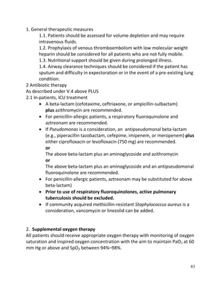 Medicine (respiratory) treatment guidelines Govt of India | PDF
