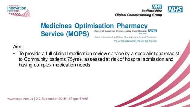 Medicines optimisation strategy options for ccgs