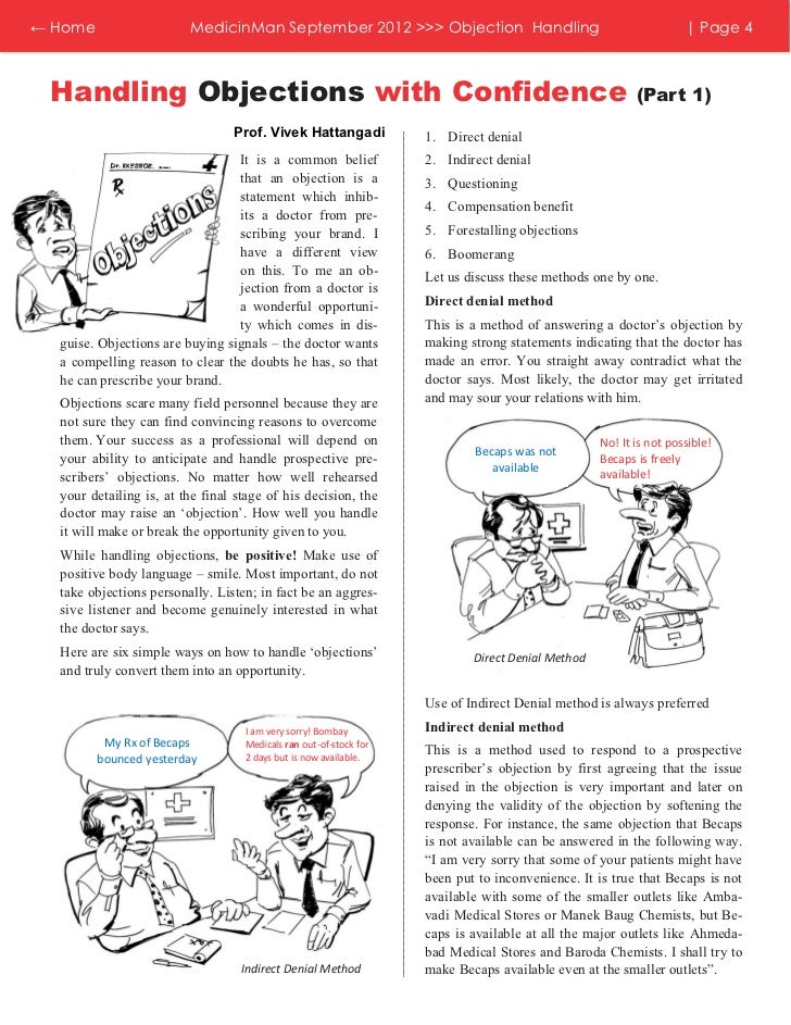 Objection Handling for Medical Reps