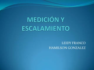 LEIDY FRANCO
HAMILSON GONZALEZ
 