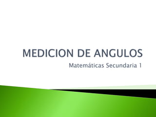 Matemáticas Secundaria 1
 