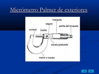 Micrómetro Palmer de exteriores
 