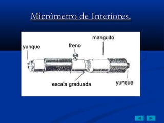 Micrómetro de Interiores.
 