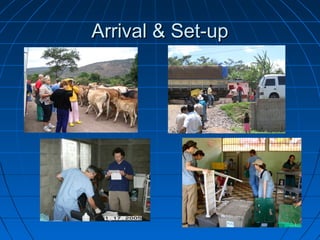 Arrival & Set-upArrival & Set-up
 