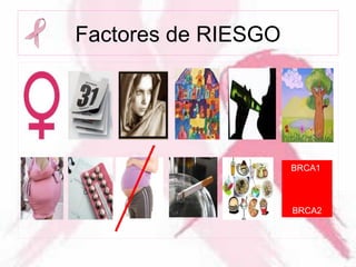 Factores de RIESGO
BRCA1
BRCA2
 