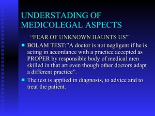 Medicolegal aspects of anaesthesia and dilemmas to anaesthetist | PPT