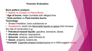 Splashes Forensics Medico-legal Issues in Burns and Legal Obligations of Medical ...