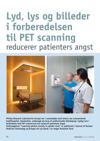 Medico Teknik: PET/CT uptake room