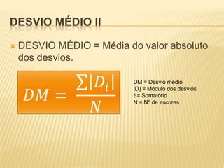 Medidas de dispersão