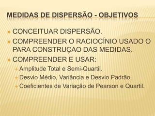 Medidas de dispersão