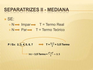 Medidas de posição