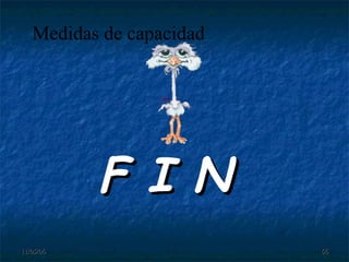 Medidas de capacidad F I N  