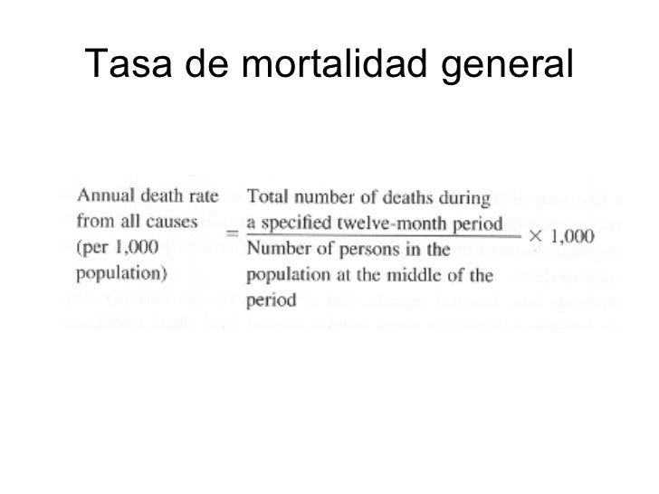 Medidas De Mortalidad