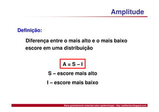 Medidas de Tendência Central e Dispersão