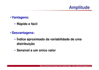 Medidas de Tendência Central e Dispersão