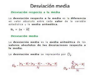 Desviación media 
 