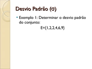 Medidas de dispersão
