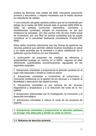 Medidas de eficiencia del SSPA | PDF