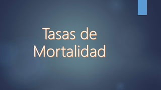 Medidas de frecuencia en epidemiología 2015
