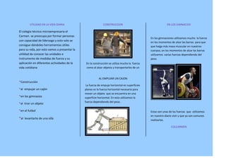 UTILIDAD EN LA VIDA DIARIA
El colegio técnico microempresaria el
Carmen se preocupa por formar personas
con capacidad de l...