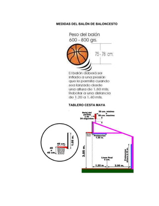 Medidas del balón de baloncesto