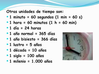 Medidas del tiempo | PPT