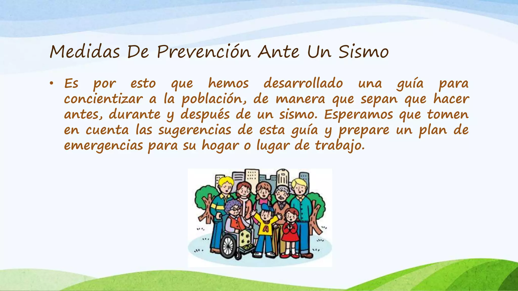 Medidas de prevención ante un sismo | PPTX