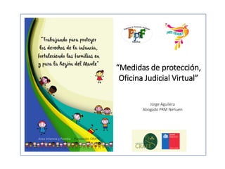“Medidas de protección,
Oficina Judicial Virtual”
Jorge Aguilera
Abogado PRM Nehuen
 