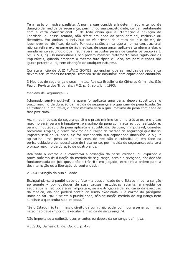Medidas de segurança