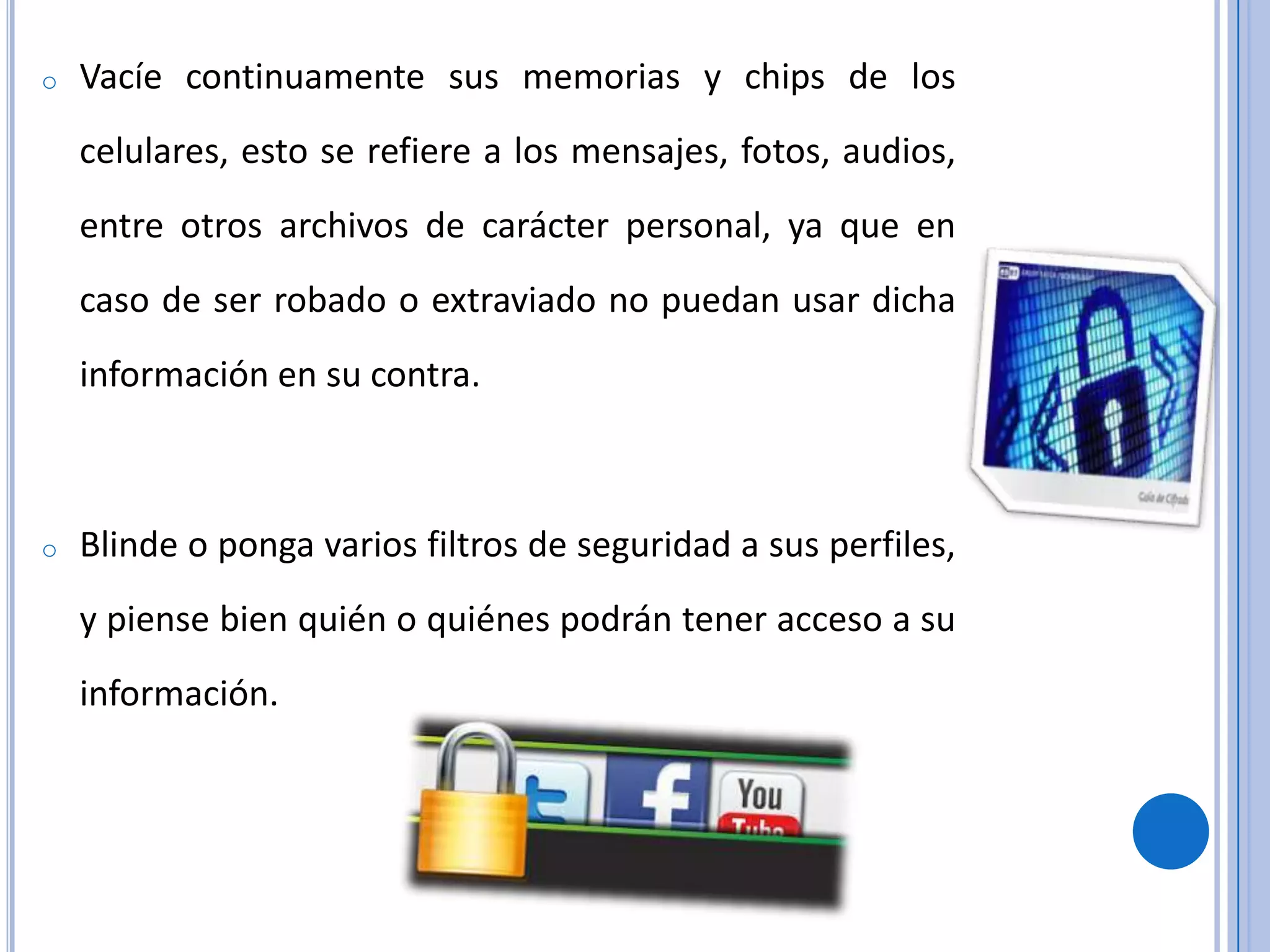 Medidas de seguridad en redes sociales | PPT