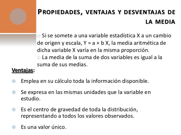 Medidas de tendencia central o posición