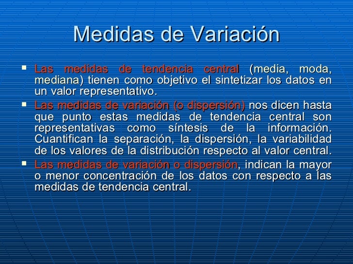 Que Son Las Medidas De Variacion En Estadistica es.slideshare.net
