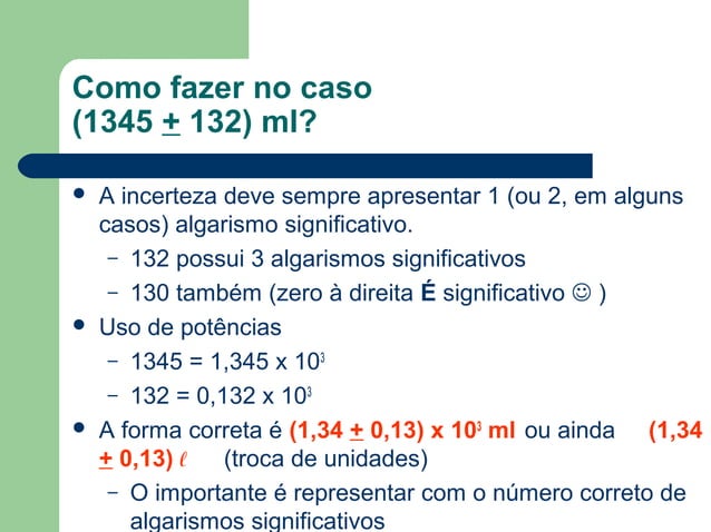 Medidas e algarismos significativos | PPT
