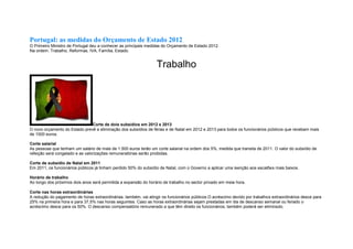 Medidas impostas pela troika