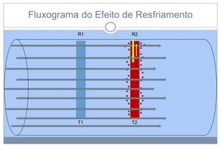 Fluxograma do Efeito de Resfriamento
R1

R2

I
I

T1

T2

 