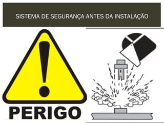 SISTEMA DE SEGURANÇA ANTES DA INSTALAÇÃO
 
