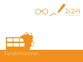 Transformationen
2+2=4
 