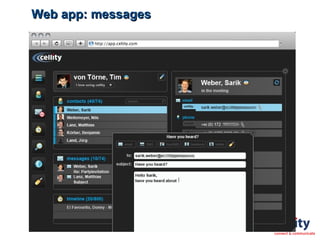 Web app: messages 