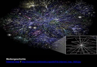 Mediengeschichte 
Internet map / http://commons.wikimedia.org/wiki/File:Internet_map_1024.jpg 
 
