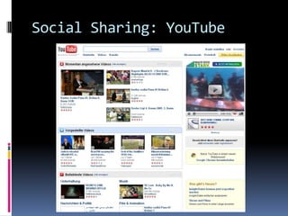 Profilseiten mit Interessen und Aktivitäten