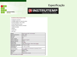 Especificação
 