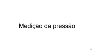 Medição da pressão
21
 