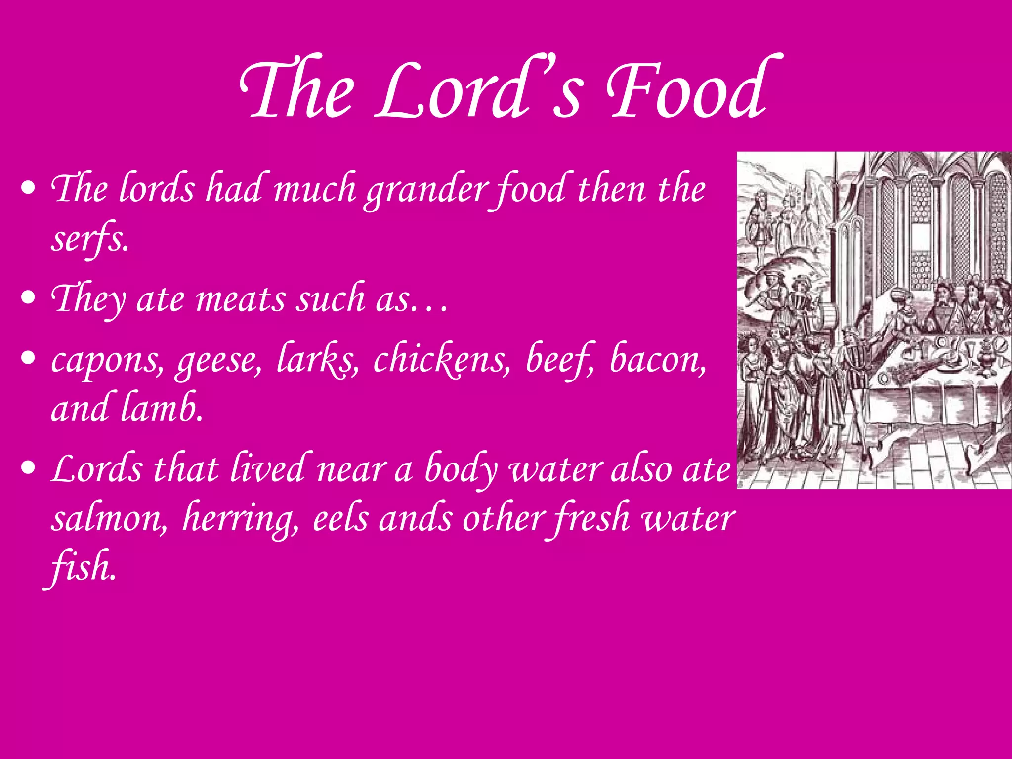 medieval food | PPT