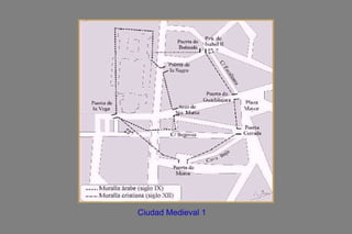 Muralla Cristiana :se amplia la anterior, Puerta de Balnadú (cerca de la Plaza de Isabel II),Puerta de Guadalajara (en la ...