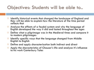 Medieval Literature Notes Ii