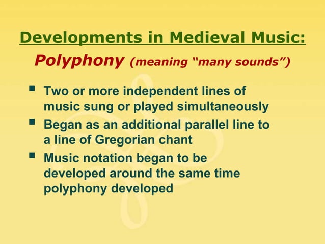 Medieval music | PPS