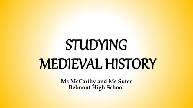 Medieval slide show updated | PPTX